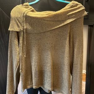 Brand New - Off the shoulder brown top - size M